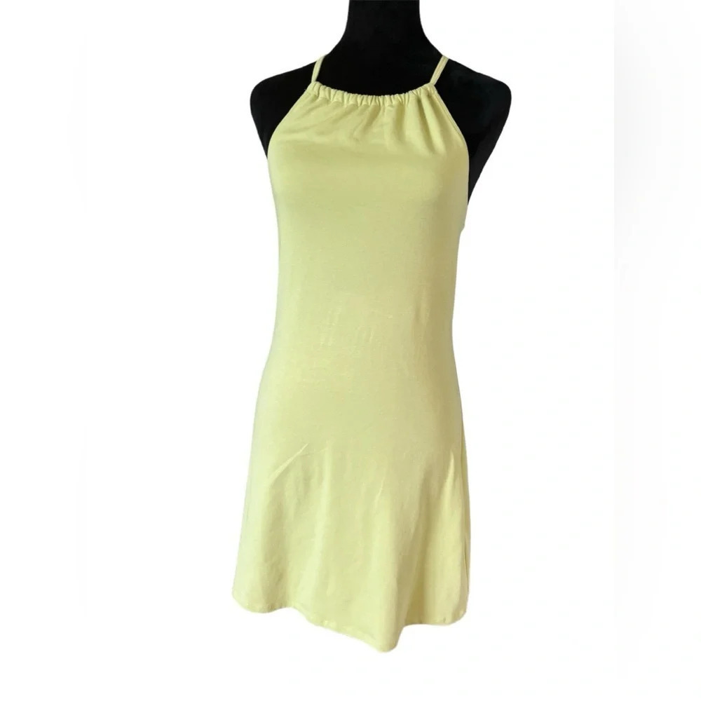 Hollister Size Small Green Halter Neck Mini Summer Dress New